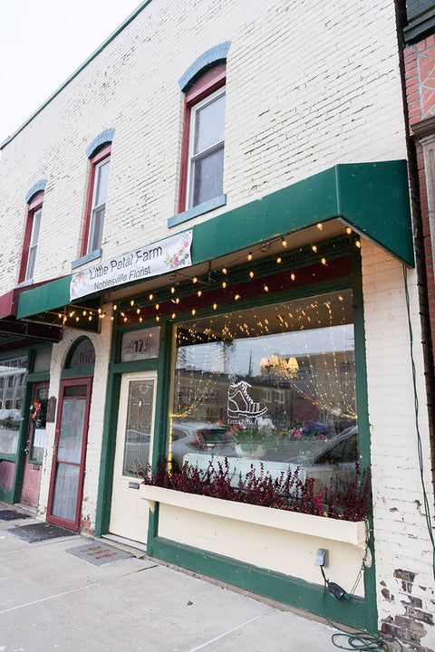 outside of Little Petal Farm in Noblesville