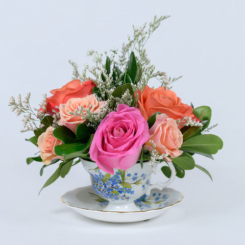 Tea Cup Bouquet