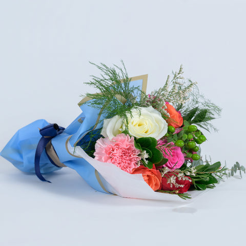 Wrapped Floral Bouquet